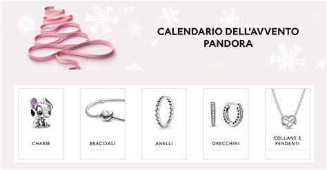 calendario dell'avvento pandora